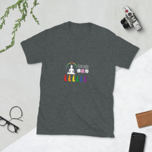 Buddhist LGBT Pride T-shirt with Chinese message (black)